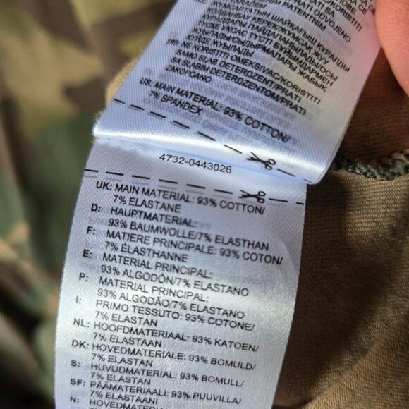 EUC ADIDAS MOCK NECK CAMO BODYCON T SHIRT DRESS SIZE M - Picture 12 of 15